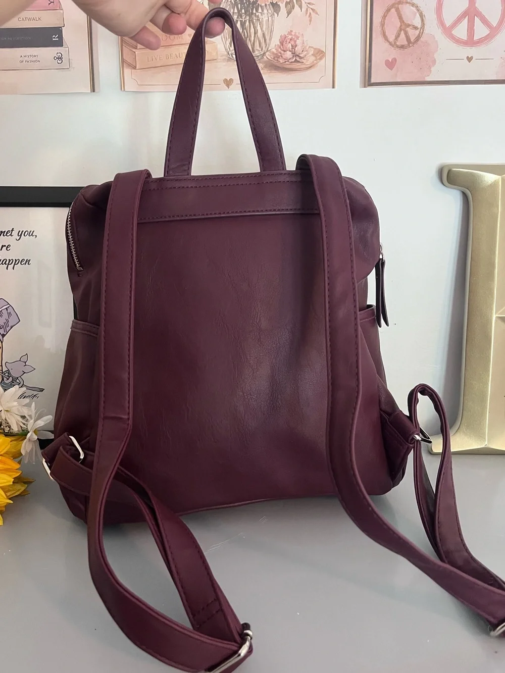 Rosetti Burgundy Backpack